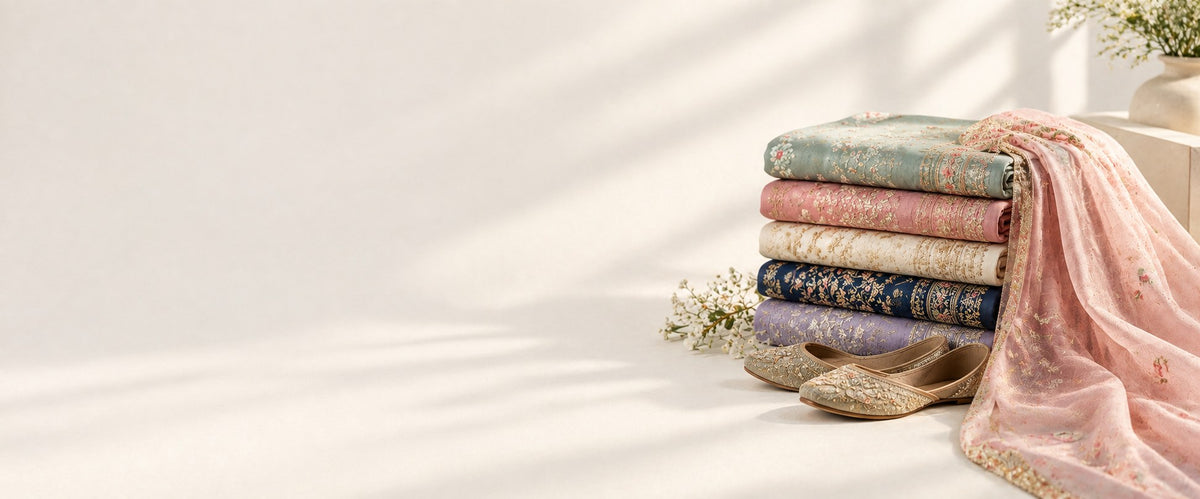 Stitched lawn and linen suits for women, two piece and three piece